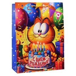 Пакет подарочный глянцевый "Рыжий Кот" XL