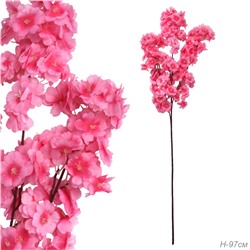 Цветок искусственный Сакура 97 см / GF-01 /уп 500/розовая