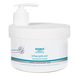 Domix Green Professional Крем для ног дезодорирующий с серебром и маслом чайного дерева, 500 мл 18006