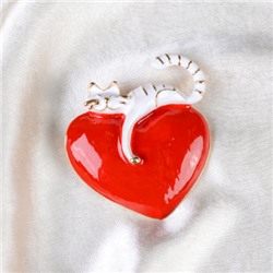 Брошь Кошка 4,5 см / GM288 /уп 24/ микс