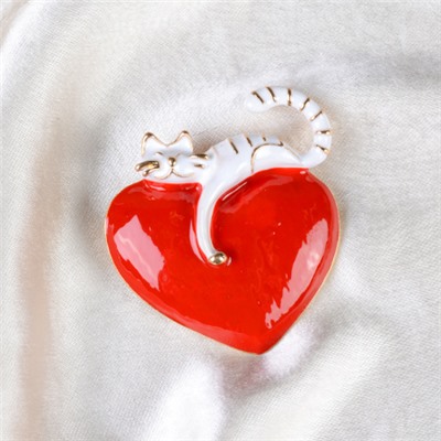 Брошь Кошка 4,5 см / GM288 /уп 24/ микс