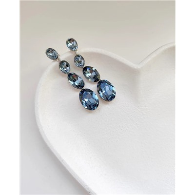 Серьги с кристаллами Swarovski