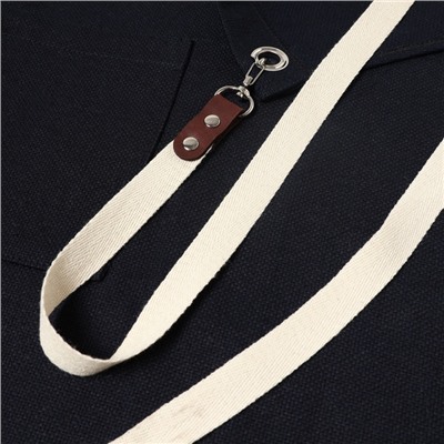 Фартук «Этель» Minimalist design, 60×70 см, dark color, лён 54%, хлопок 46%, 500 г/м²