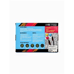 Картина по номерам на новый год на холсте с подрамником и поталью «Снежный шар», 20×30 см