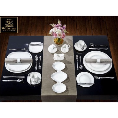 Тарелка пирожковая Wilmax Ilona, d=16.5 см, фарфор, белая