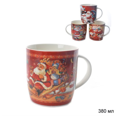Кружка новогодняя 400 мл / Q151/FD602 /уп 72/ 2 СОРТ