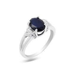 Кольцо из серебра сапфир, SL-RIC14