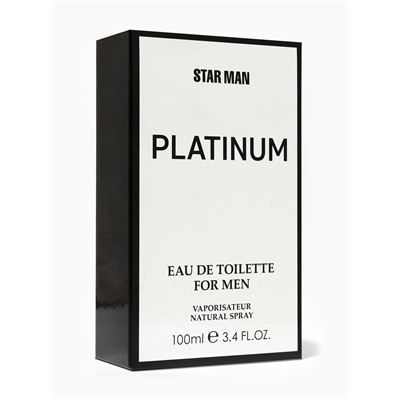 Туалетная вода мужская Star Man Platinum, 100 мл