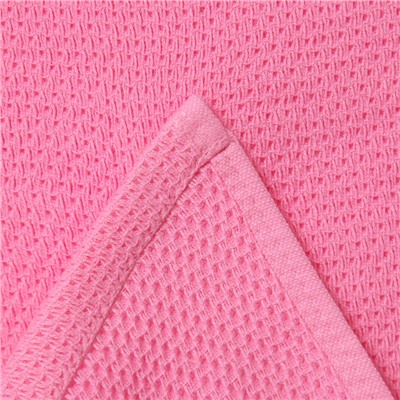 Полотенце вафельное Love Life Sweet Moment, 70×130 см, хлопок 100%, розовое