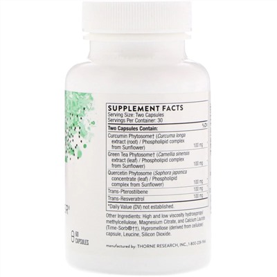 Thorne Research, PolyResveratrol-SR, 60 капсул