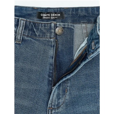 Актуальная коллекция CONTE CON-806 Джинсы wide leg ULTRA-LONG с талиевыми вытачками по спинке