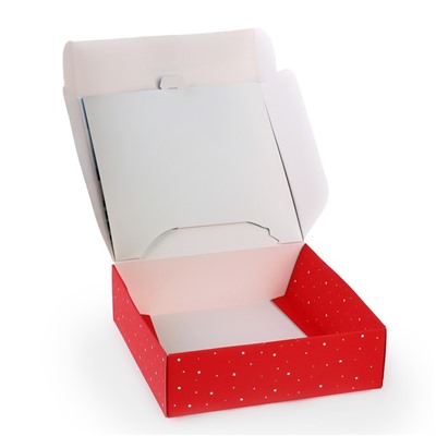 Коробка подарочная новогодняя складная «С Новым годом», 16.5×16.5×5 см