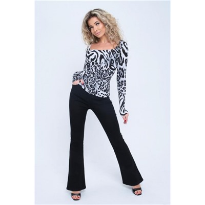 Лонгслив 100013 (Леопард)