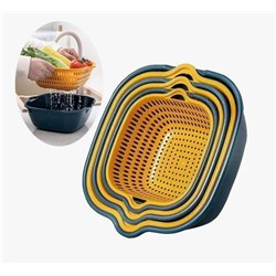 Набор кухонных принадлежностей миска+дуршлаг 6в1