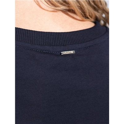 Футболка свободная из футера двухнитки с эластаном