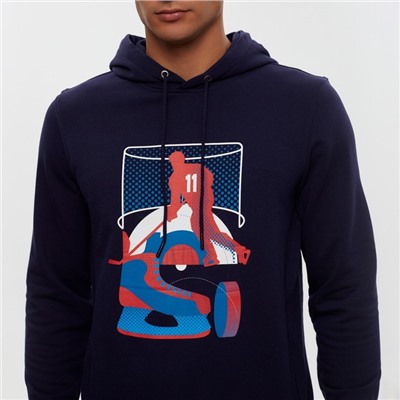 Худи President Спорт.Хоккей, размер XL, цвет синий