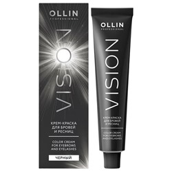 OLLIN VISION крем-краска для бровей и ресниц (Черный) 20 мл