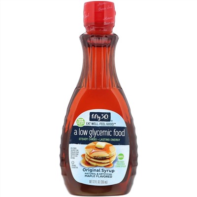 Fifty 50, Original Syrup, Maple Flavored, 12 fl oz (355 ml)