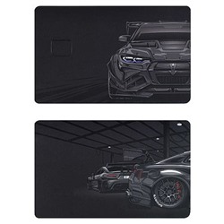 Наклейки  8,6х5,4 см. на банковскую карту 2 шт. "ТАЧКА" ПВХ 71707 Феникс