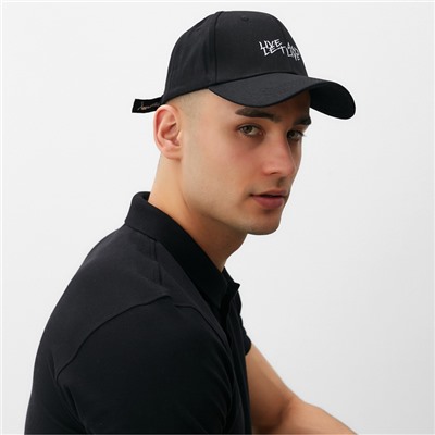 Бейсболка MINAKU, чёрная, размер 56-58