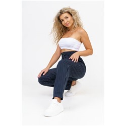 Брюки 36658 (Синий с полосой)