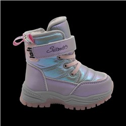 Ботинки на меху С7718-15 серо зеленые