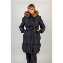 Зимняя парка, натуральный мех арт.623 (Черный)