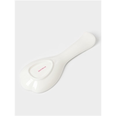 Аксессуары для кухни Доляна «Уют», 4 предмета, дозатор 300 мл, мыльница, подставка для губки, подставка для ложки, белые