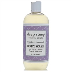 Deep Steep, Гель для душа, лаванда и ромашка, 17 ж. унц.(503 мл)