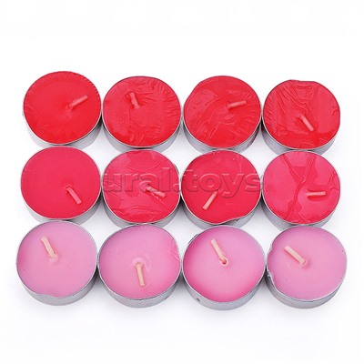 Набор арома свечей (В ассортименте: ваниль/клубника/апельсин/роза/лимон/яблоко/черника/лаванда (12шт.)