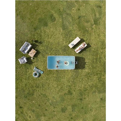 Бассейн каркасный Power Steel, 412×201×122 см, фильтр-насос, лестница, прямоугольный, 56722 Bestway