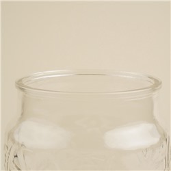Банка для сыпучих продуктов SL Home «Валенсия», 2 л, 12×20.5 см, с деревянной крышкой, стекло, прозрачная