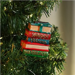 Полирезиновая подвеска "Книжная стопка" 6*2.5*7см