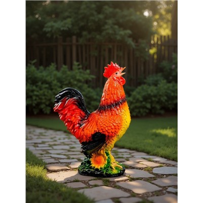 Садовая фигура из гипса «Петух», 28×40×15 см