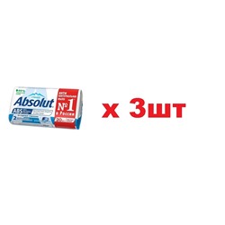 Absolut Твердое Мыло 90гр Антибактериальное ABS Ультразащита 3шт