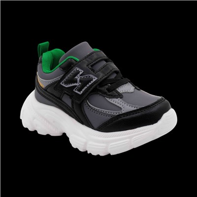 Кроссовки В878-3 серо зеленые