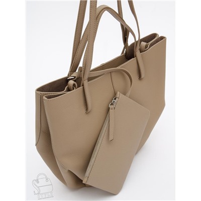 Сумка женская кожаная 1003L apricot Polina&Eiterou  в Новосибирске