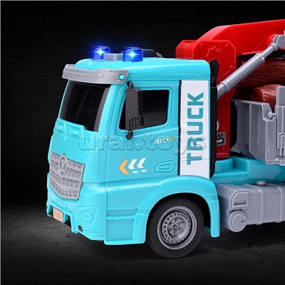 Машина "Лесовоз" на батарейках, в коробке