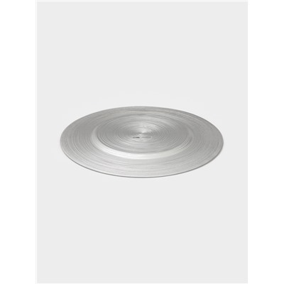 Тарелка подстановочная Wilson&Young Silvery, d=33 см, стекло, серебристая