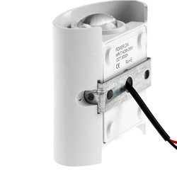 Светильник фасадный «Полусфера», 2 Вт, 3000К, 1 луч, IP65, 220 В, пластиковый корпус, белый, свечение тёплое белое