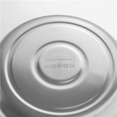 УЦЕНКА Мантоварка - пароварка из нержавеющей стали Доляна «Классика», d=24 см, 3 уровня, общий объём — 7.9 л