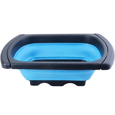 31488-2 Дуршлаг с выдвиж. ручками, СИНИЙ.MB (х12)