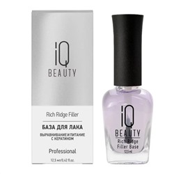 IQ Beauty База для лака выравнивание и питание с кератином / Rich Ridge Filler Base, 12,5 мл 25042
