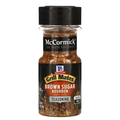McCormick Grill Mates, Brown Sugar Bourbon Seasoning, 3 oz (85g)