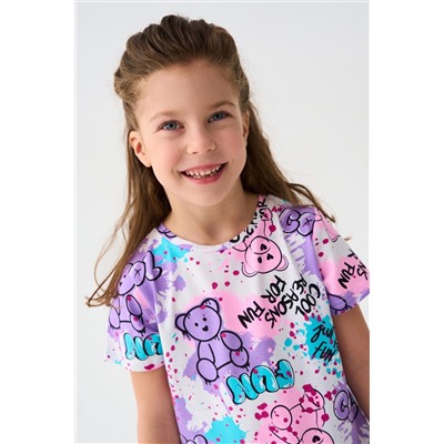 Платье трикотажное для девочек PLAYTODAY, 1240014