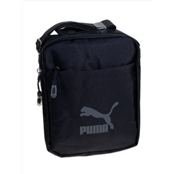 Сумка мужская  текстильная, цвет  черный