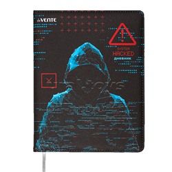 Дневник 1-11 кл."Label. Hacker" кожзам  48 листов, белая бумага 80 г/м²,