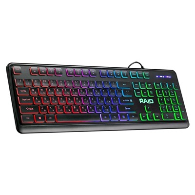 Клавиатура Defender Raid GK-778DL мембранная игровая с подсветкой USB (black)