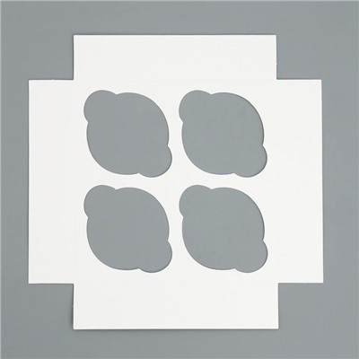 Коробка для капкейков складная с двусторонним нанесением «Новогоднее чудо», 16×16×10 см