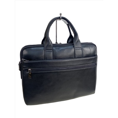 Сумка-портфель мужская из натуральной кожи, цвет чёрный